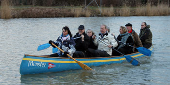 Gelungene Eiswette 2012: Testfahrt auf dem Mittellandkanal